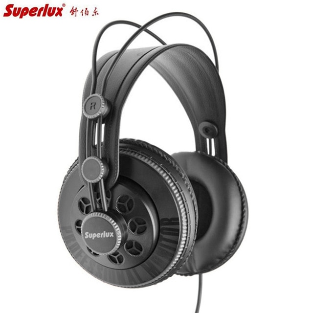 Superlux  hd681b 3.5mm jack langallinen superbasso dynaamiset kuulokkeet melua vaimentavat kuulokkeet säädettävällä sankakaapelistudiolla