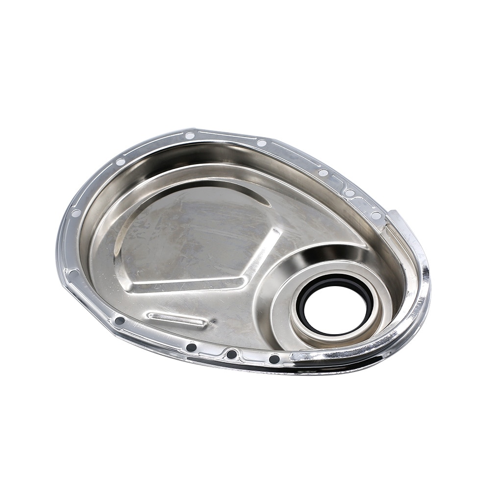 Chrome Distributieketting Cover Kit Fit Voor Sb Chevy 327 350 383 400 Sbc Pakking Bouten Set Auto Motor kleppendeksel