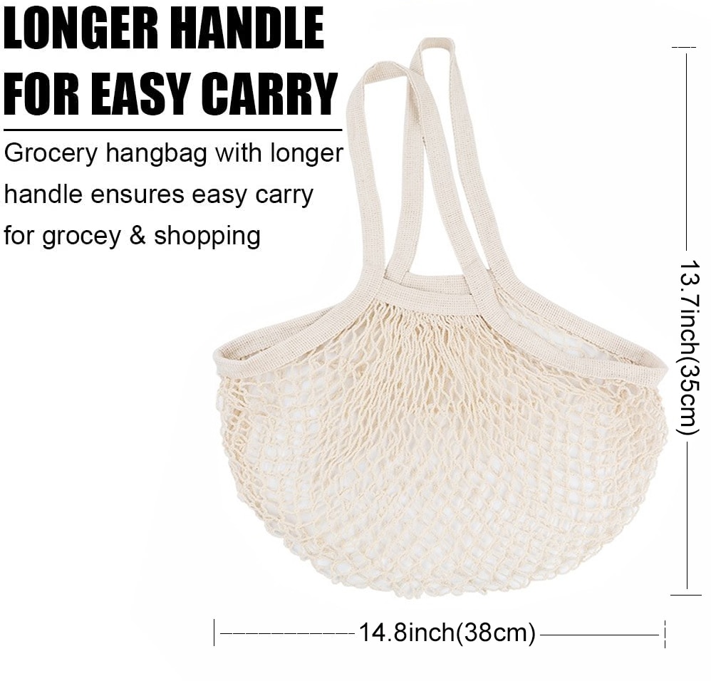 Bolsas de malla de algodón ecológicas para vegetales, bolsas de producción reutilizables, cesta para frutas y verduras, almacenamiento de cocina, bolsa ecológica para verduras