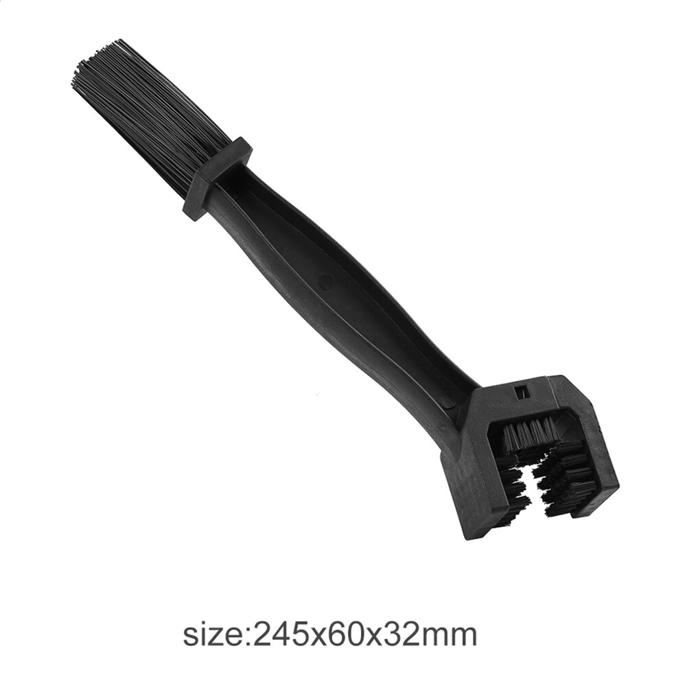 Motorcycle Chain Cleaner Dirt Brush Bicycle Gear MTB Bike Scrubber Tools Motorcycle Chain Brush Outdoor Bicycle Clean Tool: Black