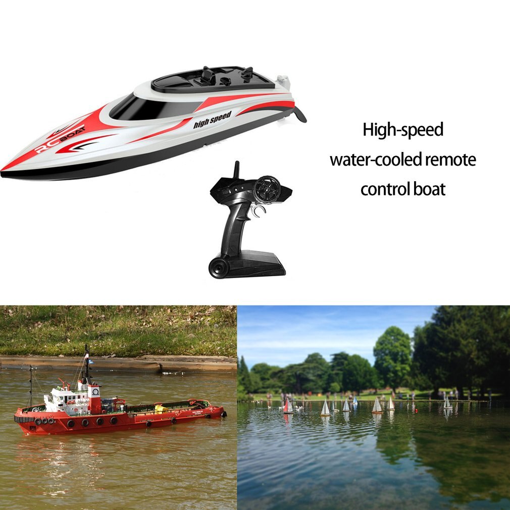 Barco a Control remoto H103 para niños, barco a Control remoto, lancha rápida de Carga de tamaño Extra grande, yate de juguete acuático para niños, modelo de lancha rápida