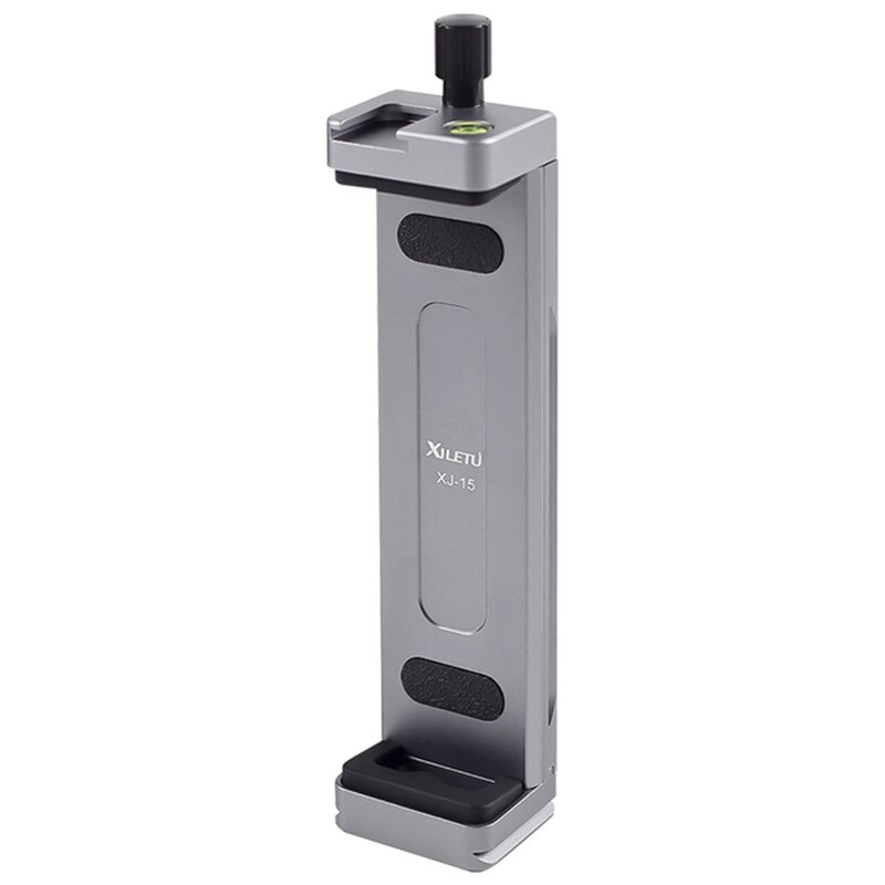 XILETU XJ-15 Universal Aluminum Alloy Tablet Phone Stand Holder Clip Tripod Adjustable Bracket for iPad Mobile Phones Tablets: XJ-15 Silver