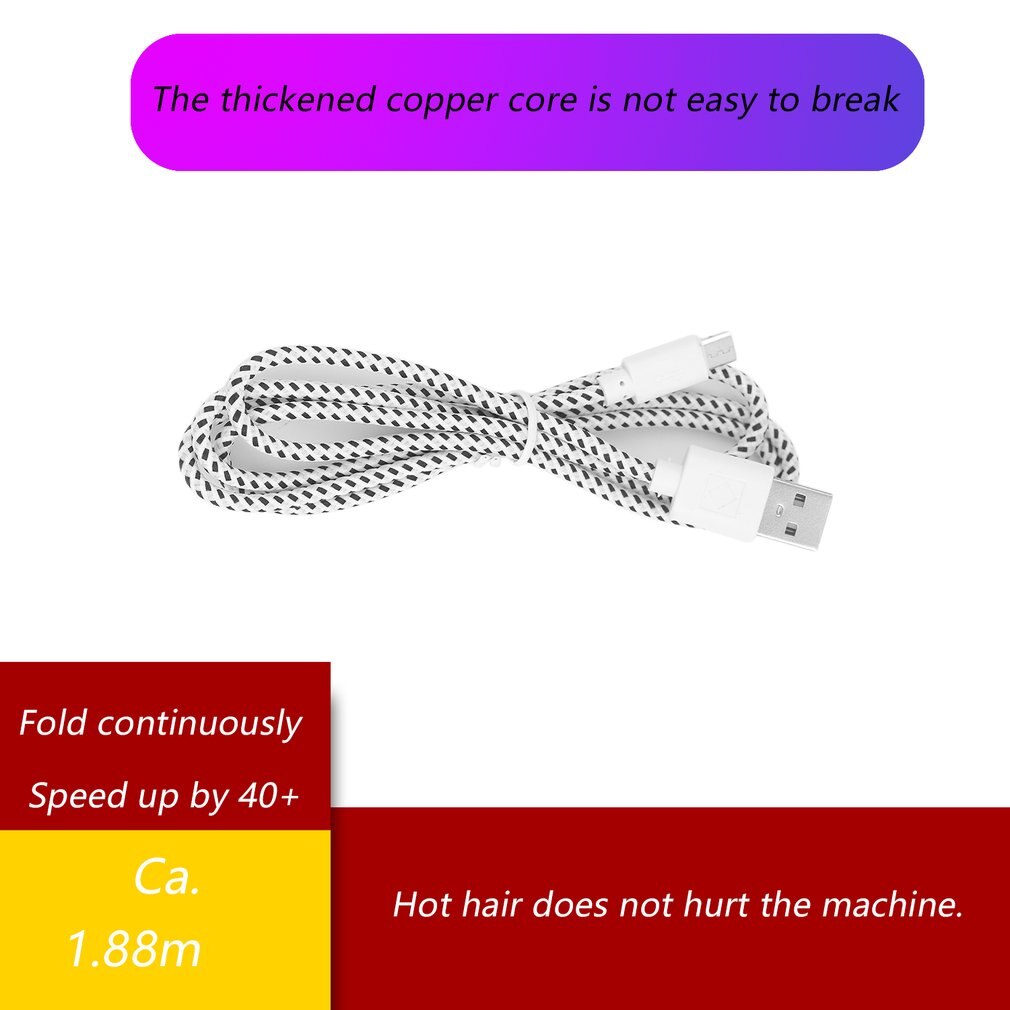 Micro USB Cable 1m 2m Fast Charging Nylon USB Sync Data Mobile Phone Android Adapter Charger Cable for Samsung Cable