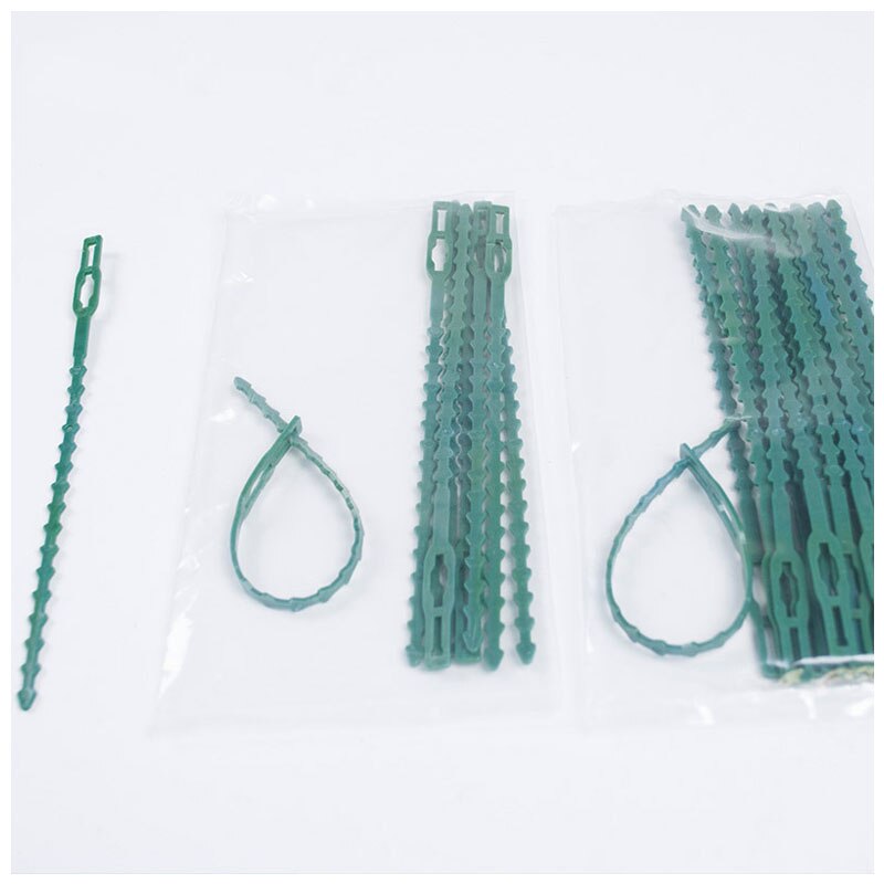 30 / 50 pieces of 13cm / 17cm / 23cm plastic plant cable tie fastener reusable garden tree climbing support plant vine tomato st