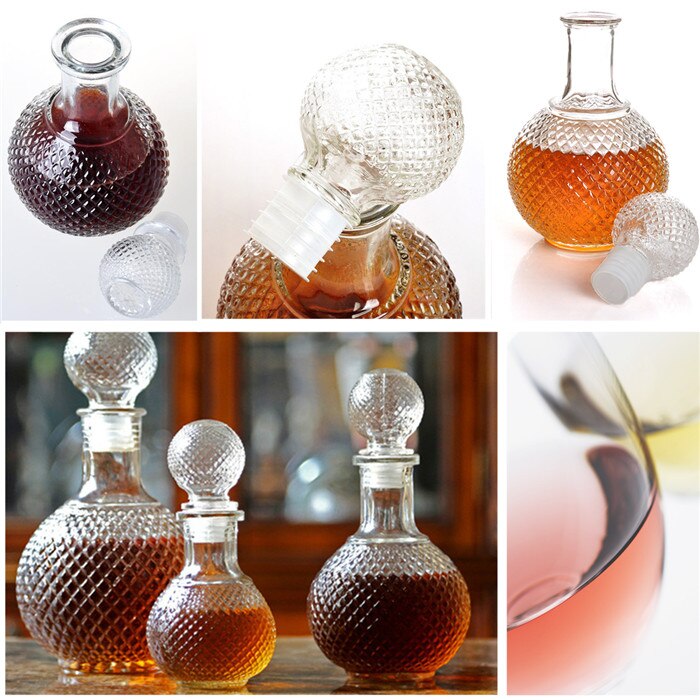 1PC 250ml 500ml 850ml Glass Whiskey Liquor Wine Drinks Decanter Crystal Bottle Wine Carafe Bottle Mug JR 1082