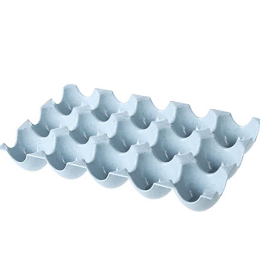 Caja contenedora de huevos, bandeja de almacenamiento para refrigerador para 15 uds, huevos a prueba de roturas x30406: r