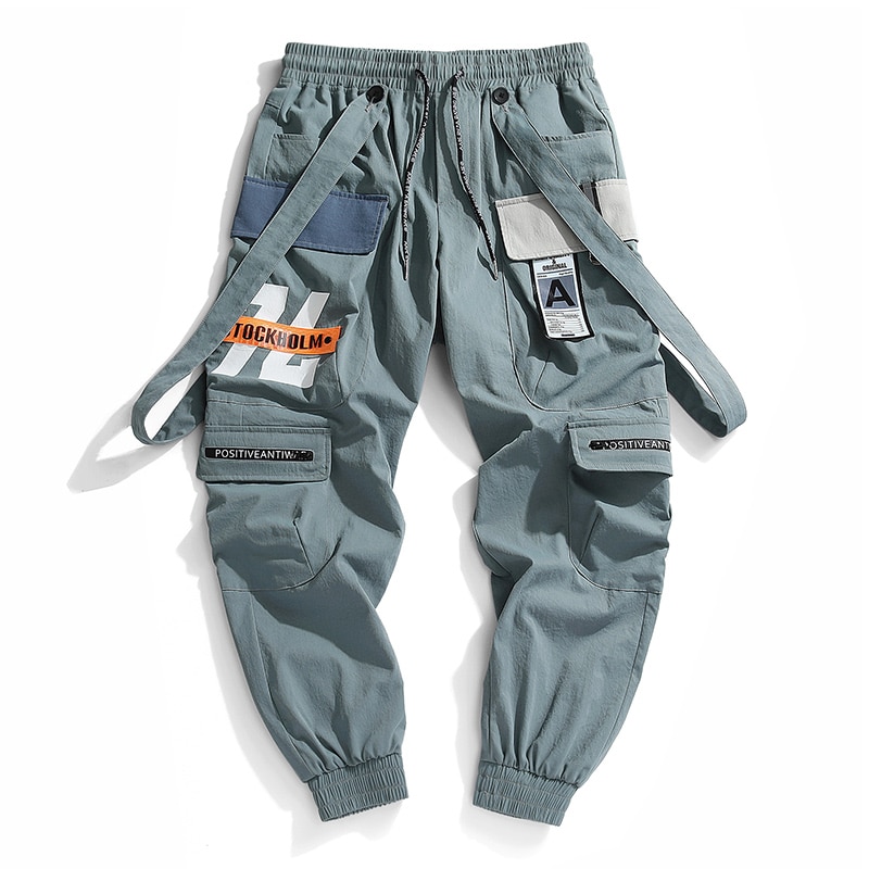 Sommar casual män cargo byxor tryck löst harem joggingbyxor sport stor storlek herrkläder hip-hop byxor män