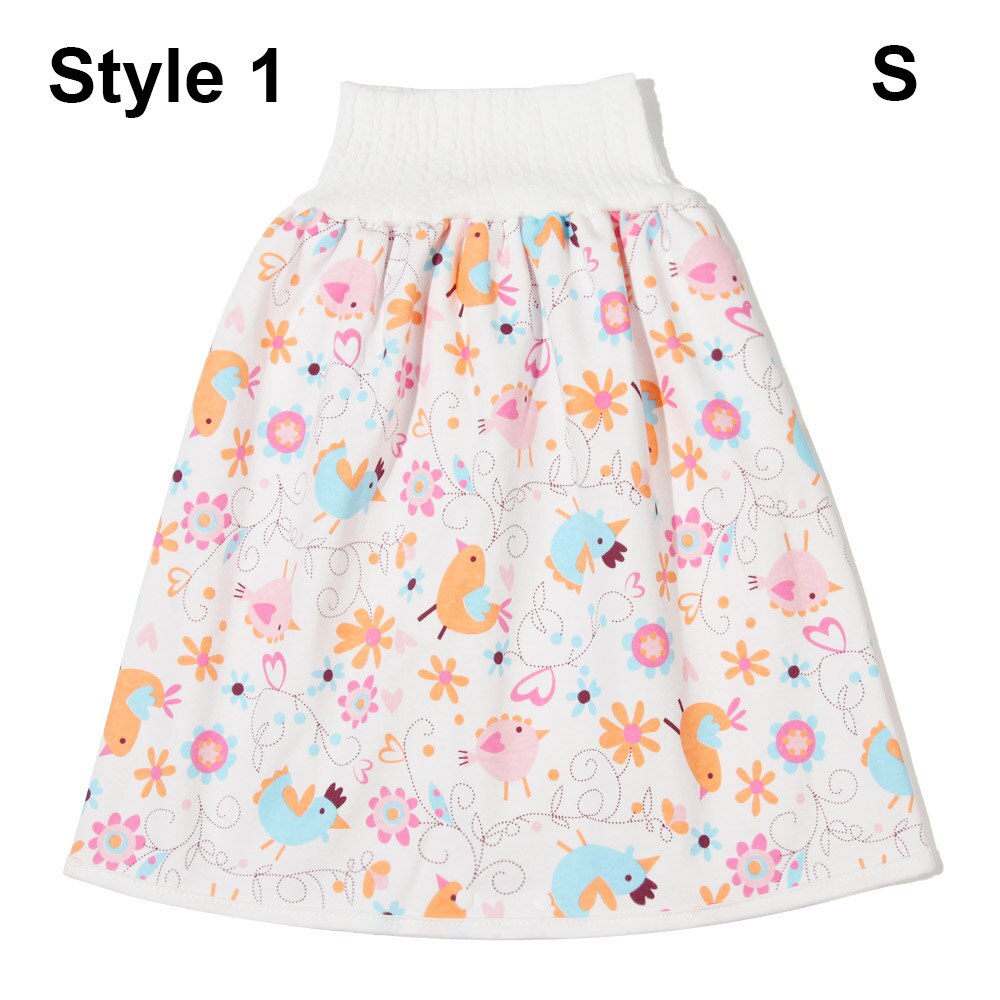 Couche-culotte pour enfants jupe coton bébé Urine Pad -né formation Nappy Anti-mouillage toilette formation pantalon imperméable réutilisable bébé: S Style 1