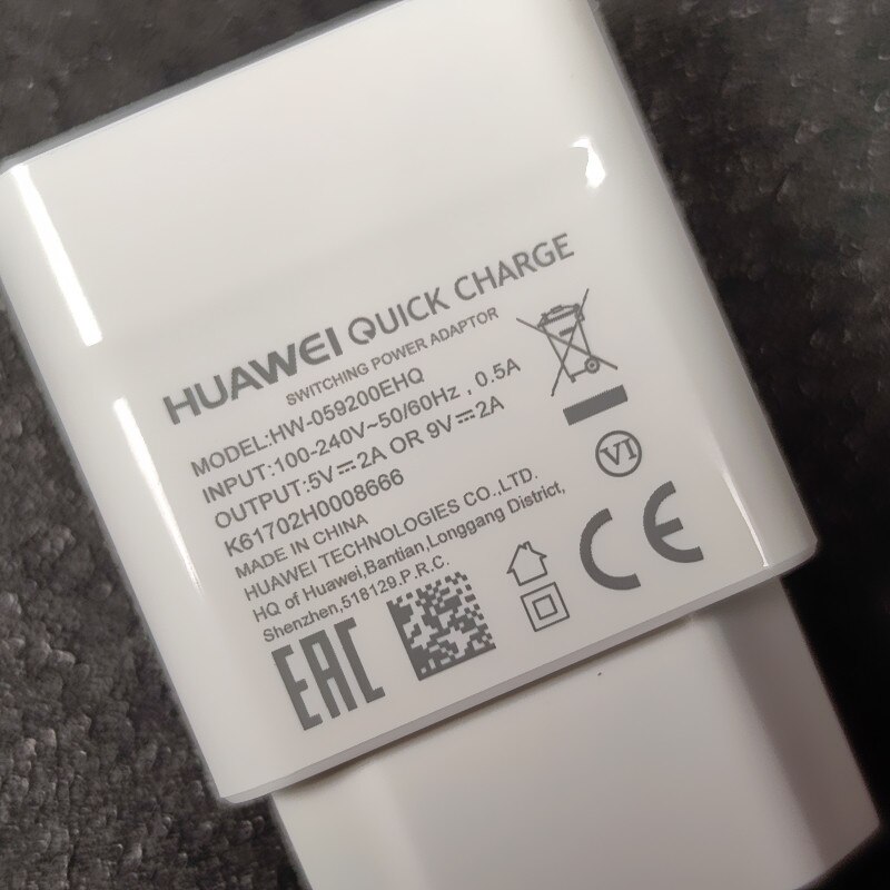 Huawei Charger original QC3.0 9V/2A USB Fast Charging For Huawei P8 P9 Plus Lite Honor 8 9 Mate10 Nova 2 2i 3 3i Original charge