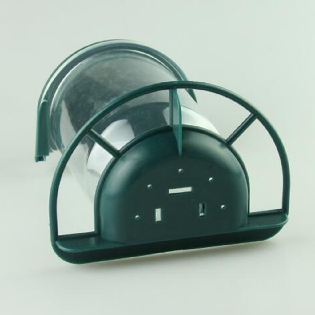 Window Bird Feeder Outdoor Mirror Suction Hanging Transparent Wild Bird Feeder Automatic Bird Food Dispenser Perch