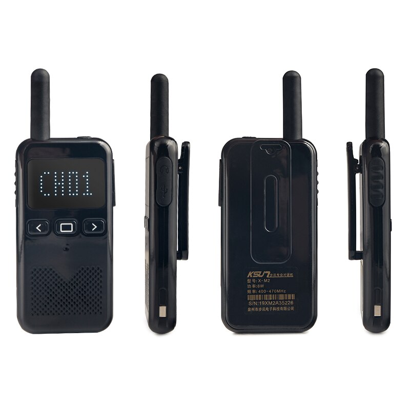 KSUN-Mini walkie-talkie M2, estación transceptor de Radio bidireccional, portátil, comunicación inalámbrica