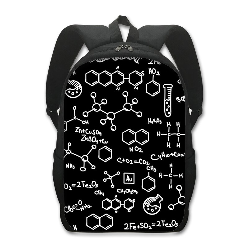 Periodensystem der Elemente Druck Schule Rucksack für Teenager Jungen Mädchen Daypack Genius freundlicher Schule Taschen Chemie Rucksack: d16Element03cw