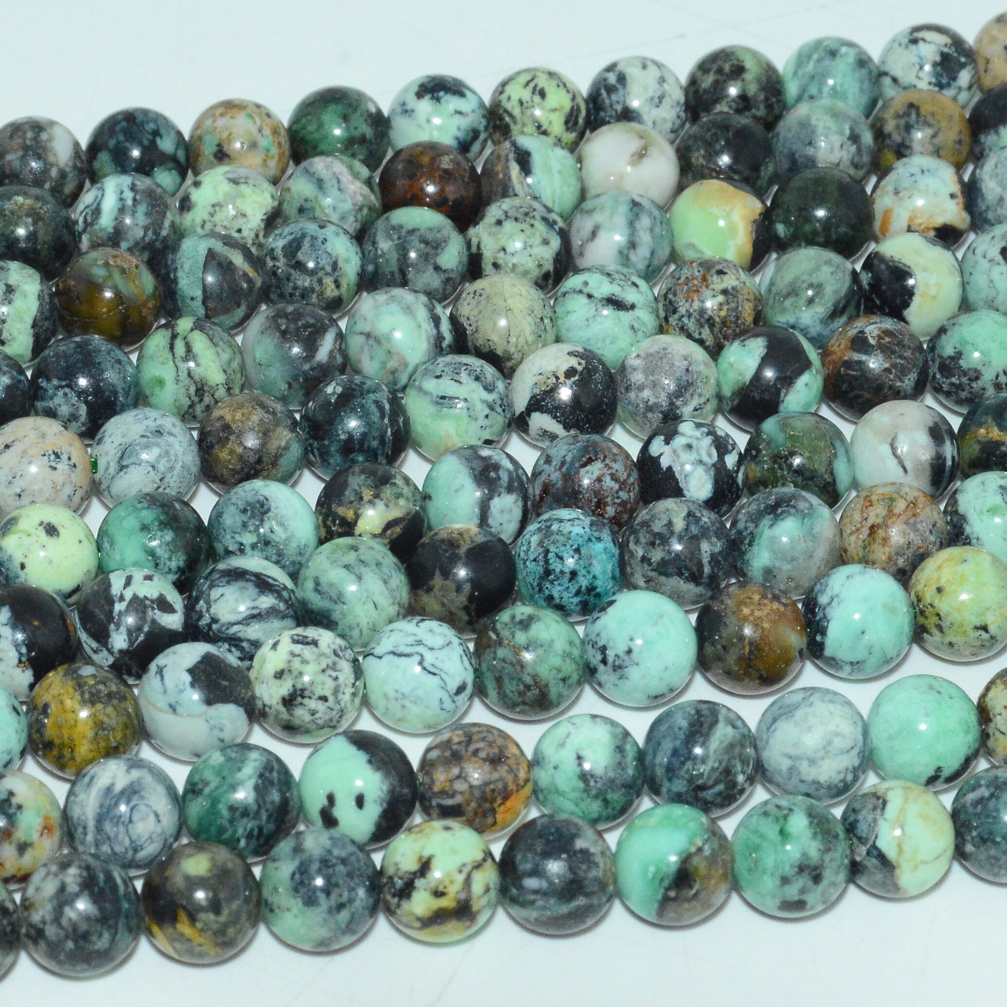Natural Variscite Loose Round Beads 8mm