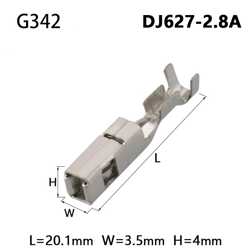 50 Pcs Pin Female Connector For TE/Tyco/AMP/Boschs Male Crimp Terminal Auto Electrical Male Female Wire Terminals Pins: G342 / 50PCs