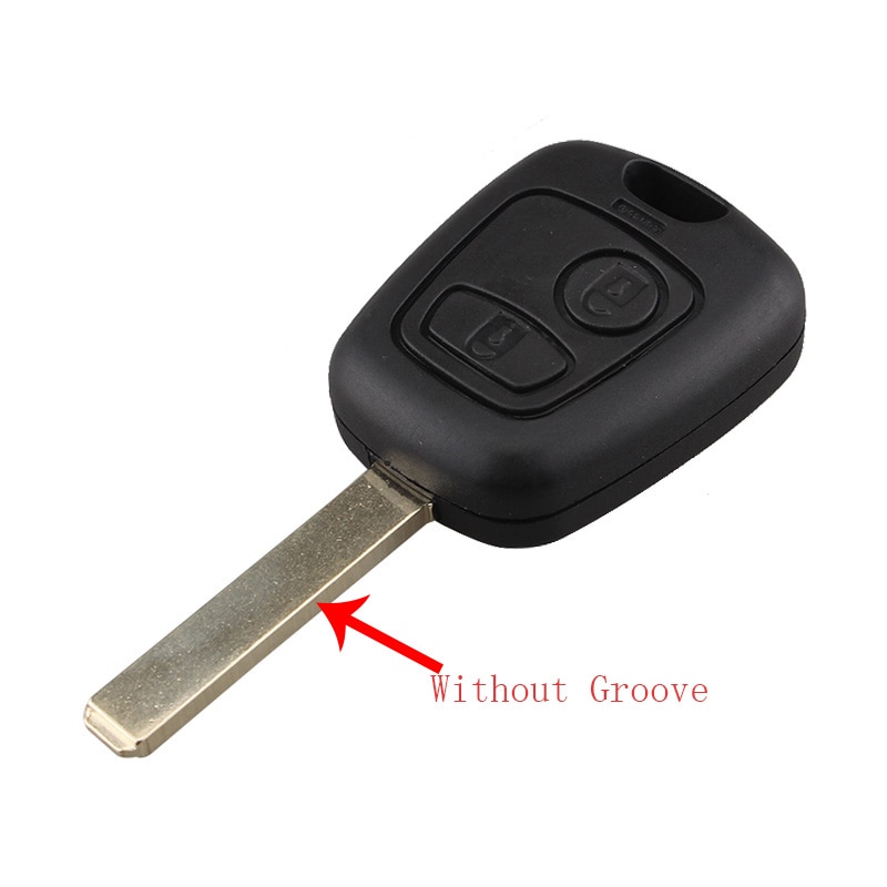 Qwmend 2- painikkeinen älykäs autonavaimen kuori citroen  c1 c4: lle peugeot 106 107 207 307 407 206 306 406 auton kaukosäätimen avaimen kotelon kansi
