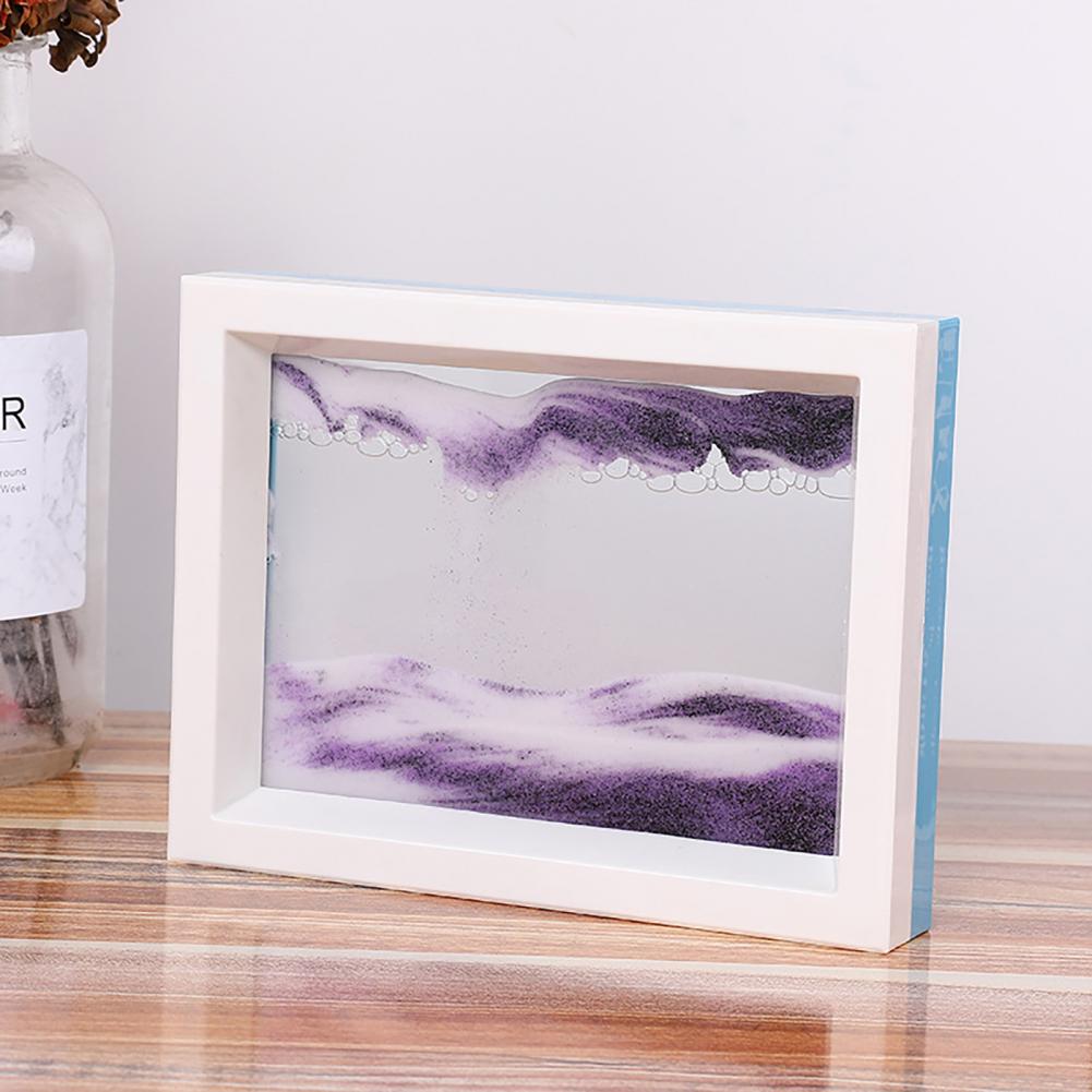 3D Flowing Sand Picture Glass Moving Sand Art Picture	Mountain Pattern Dynamic Sand Picture Home Decor Hourglasses песочные часы