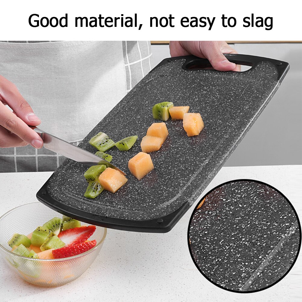 Imitation Marble Fruit Vegetable Meat Cutting Block Tools Anti-Bacterial Cutting Board Chopping Block PP Kitchen Chopping Board