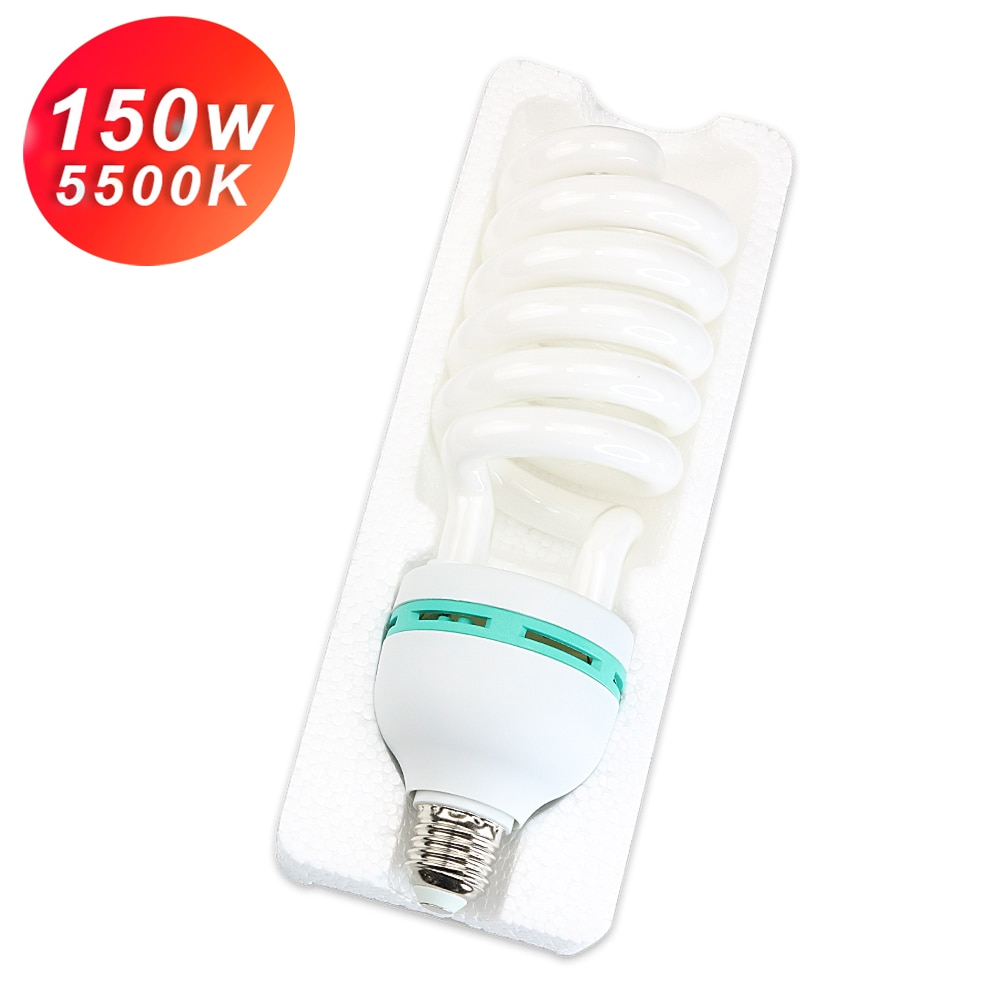 Bombilla de iluminación de fotografía, Base E27, 150W, 5500K, bombillas LED tipo mazorca, luz diurna brillante para Softbox, luces de estudio fotográfico