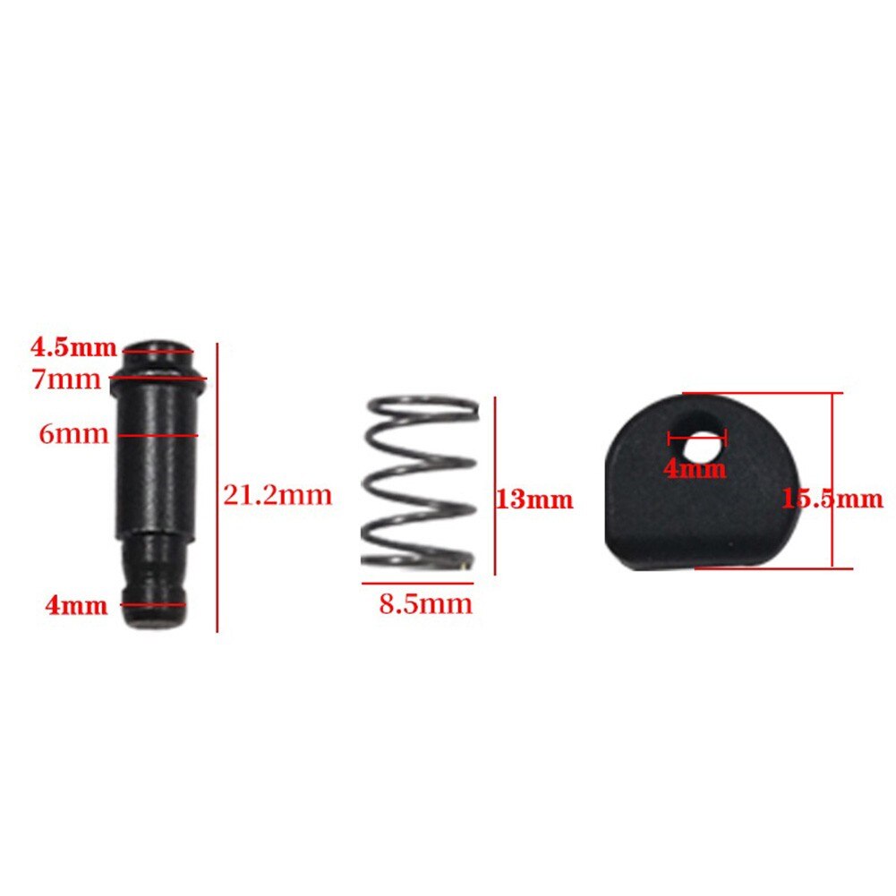 2 Set For Makita 9523NB Angle Grinder Lock Button Replacement Parts Black Power Tool Repairment 2*Button+2*Spring+2*Pin