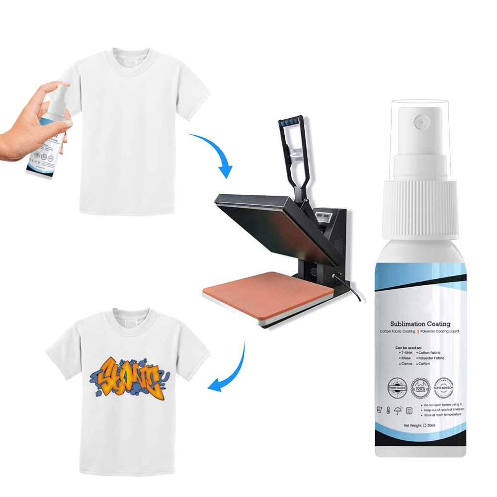 Sublimatie Coating Spuiten Quick Droog Prep Sublimatie Vloeistof Spray Voor Alle Katoen Snel Droog Prep Sublimatie Vloeistof Spray Pre
