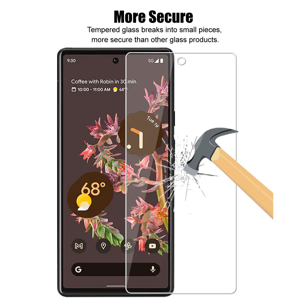 Voor Google Pixel 6 Premium Gehard Glas Screen Protector Beschermende Film Hd Clear Beschermen Guard