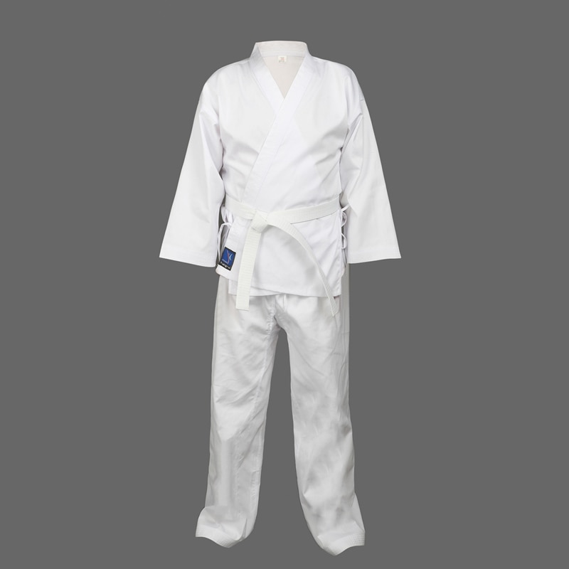 Dobok child adult karate uniform suit WTF Taekwondo kick boxing MMA Martial art training clothes dobok 55%cotton