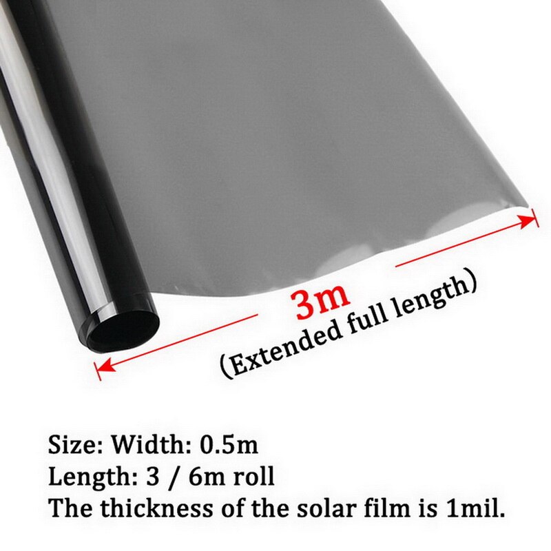 Schwarz Auto Fenster Folien Tönung Tönung Film rollen Auto Auto Heimat Fenster Glas Sommer Solar- UV Schutz Aufkleber Filme