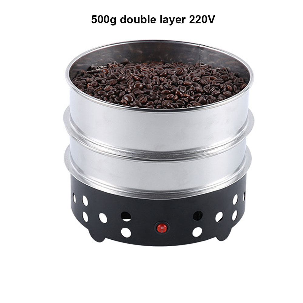 Electric Coffee Bean Cooler, Coffee Bean Cooling Plate With Stainless Steel Filter Radiator, 600g Capacity Fast Roaster Coffee Beans Roasting Cooler, For Homecafe, Camping, Travel, Office (Black 5mmm