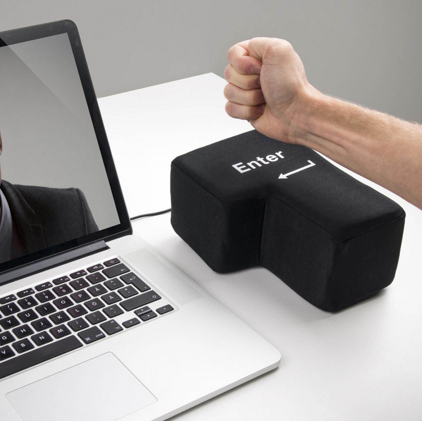 Large Enter Key Decompression Pillow Big Enter Key Desktop