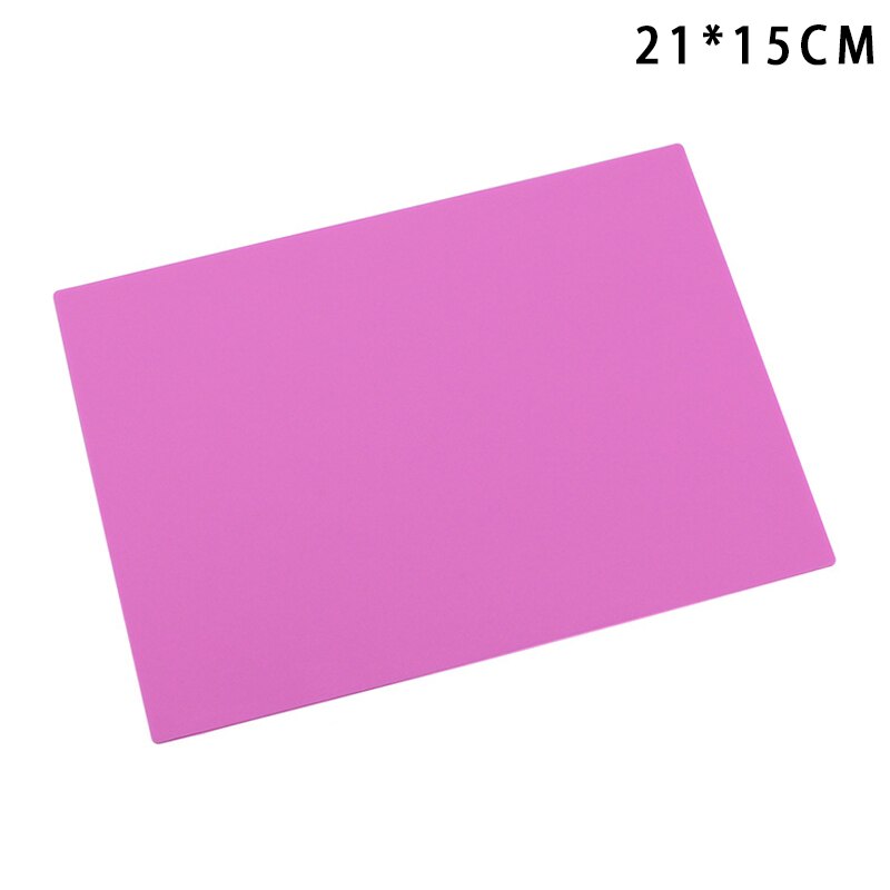 Write Pads Soft silicone Writing Pad Non-Slip Solid Color Writing Mat School Supplies KQS8: Rose Red