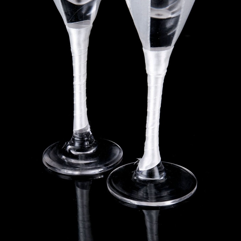 Set van 2pc/ champagneglazen voor bruid en bruidegom, set van bekers en toastbekers voor bruiloften en feesten