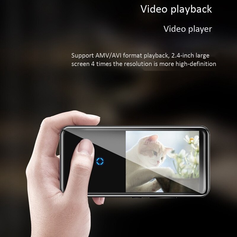 MP4 Smart Music Player HD Press Sn Bluetooth Player HIFI Sound MP3 Video Player