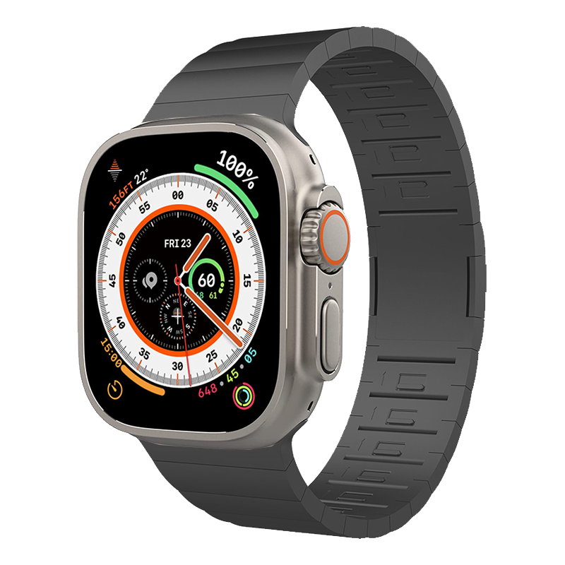 Rem i rustfritt stål til apple watch ultra band 49mm 45mm 41mm 44mm 40mm, magnetisk spenne til iwatch series 8 7 6 se 5