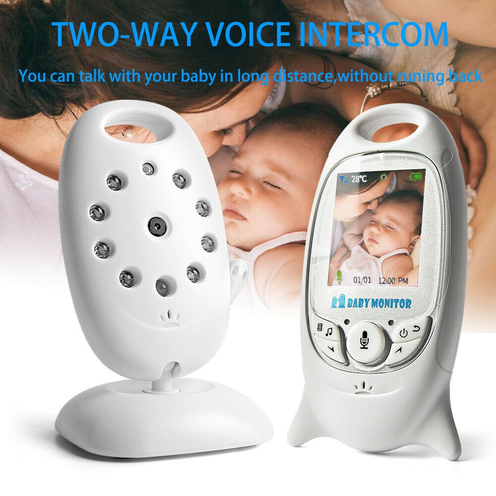 2.4GHz Draadloze Video Babyfoon Kleur Security Camera Talk NightVision IR LED Temperatuur Monitoring Babyfoon Audio Video