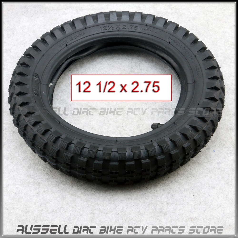 Pneu + chambre à air 12 1/2x2.75 12.5x2.75 pour Mini pneu de vélo de saleté rasoir fusée MX350 MX400 Scooter