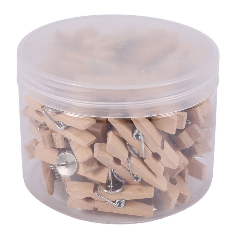 100 Clips De Madera Rosa Mini - Para Fotos, Ropa Y Manualidades - Ideales Para Decoración Y Proyectos DIY