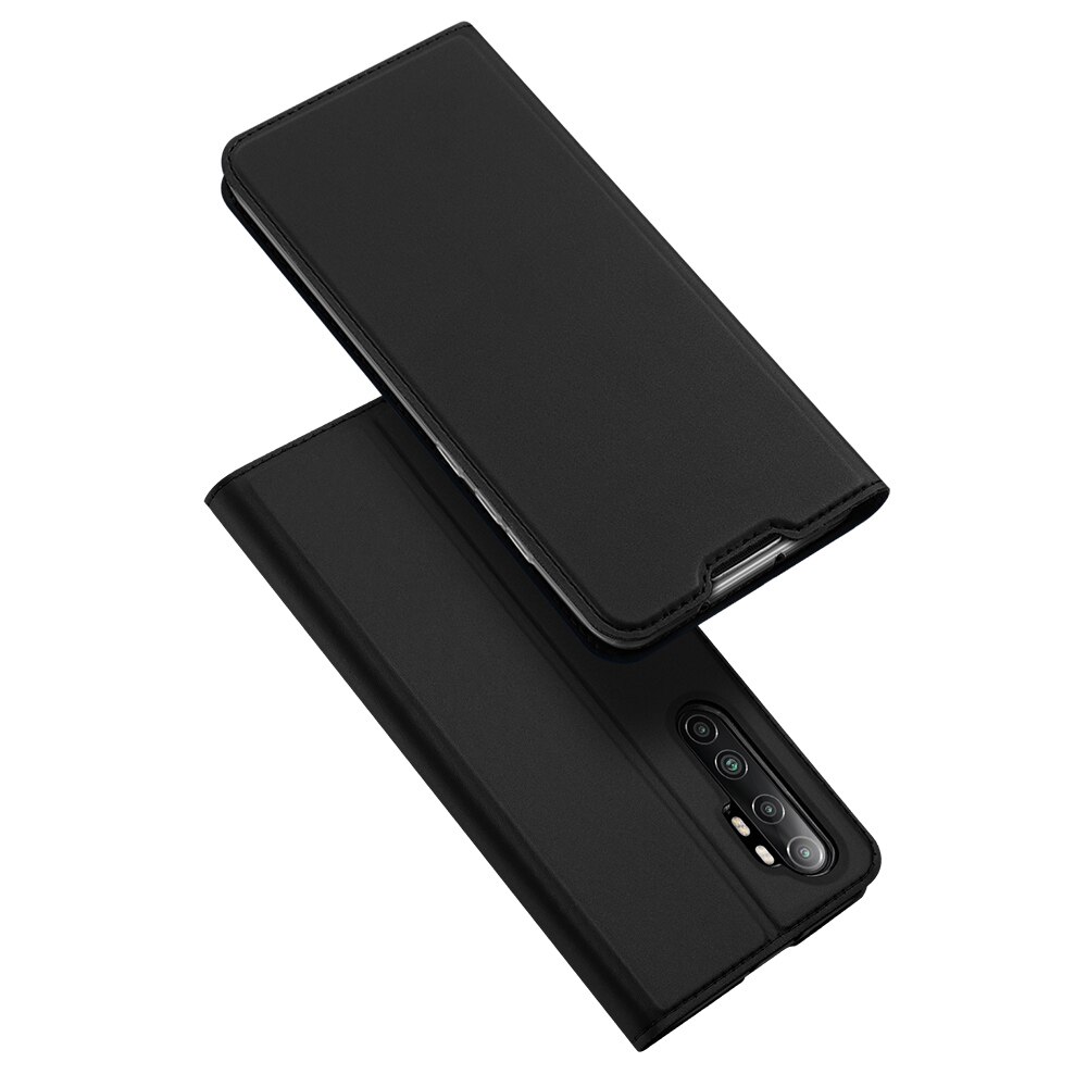 DUX DUCIS Skin Pro Series Flip Wallet Leather Case for Xiaomi Mi Note 10 Lite Note10 Lite Case Cover with Card Slot Accessories: Black