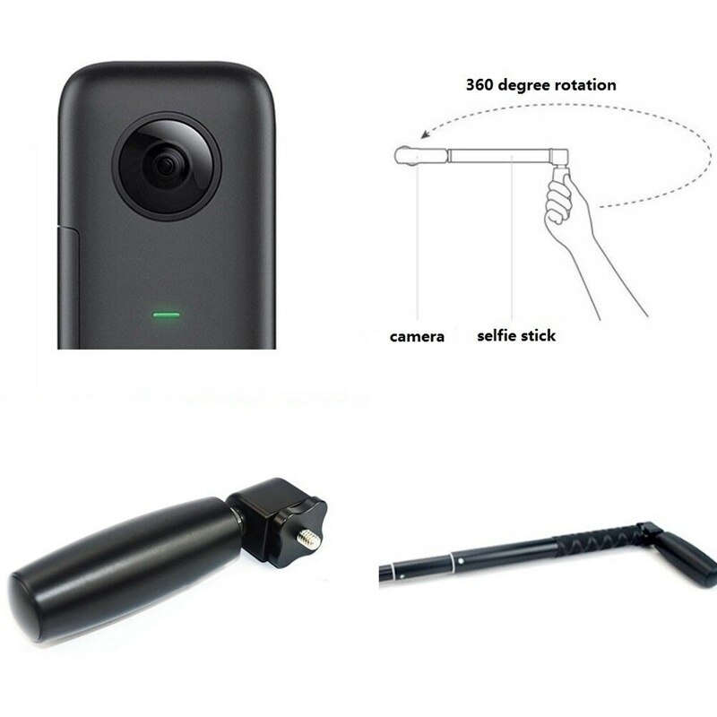 Support de bâton de Selfie de poignée de Rotation de temps pour Insta360 One X / Insta360 One Insta360 Vr accessoires d'appareil-photo