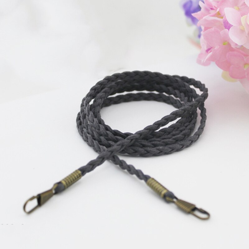 Woven Bag Chain Strap Replacement for Purse Handbag Shoulder Bag Accessories Bag Straps for Small Handbags Chain Strap: Gray