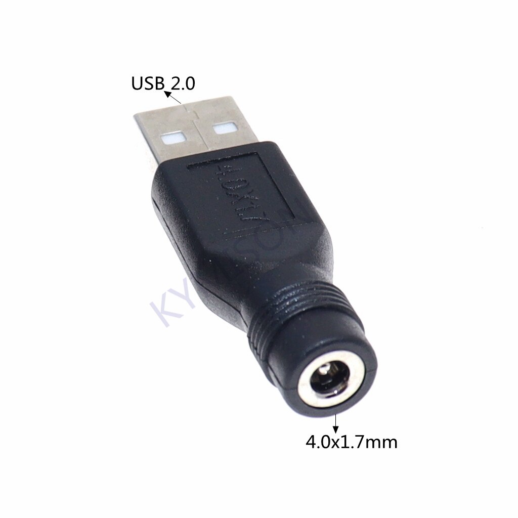 Micro USB / USB 2.0 Male to DC 3.5*1.35 / 4.0*1.7 mm Female Plug Jack Converter Laptop Adapter Connector: USB-4017