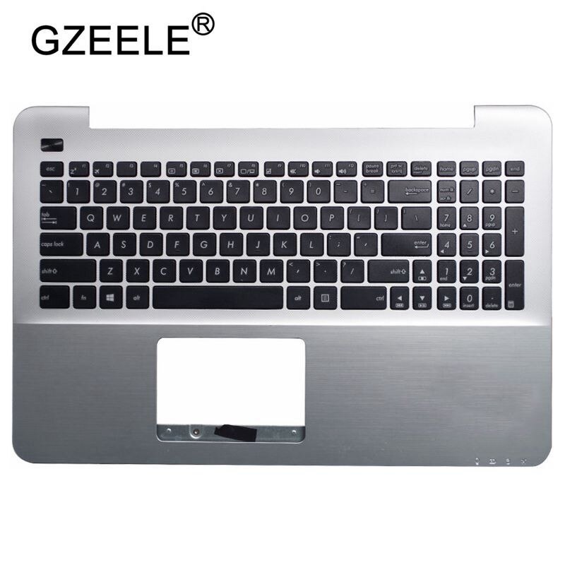 Gzeele laptop håndledsstøtte topdæksel til asus  x555m x555 k555l dx992l v555l håndledsstøtte øvre dæksel tastaturramme c skal