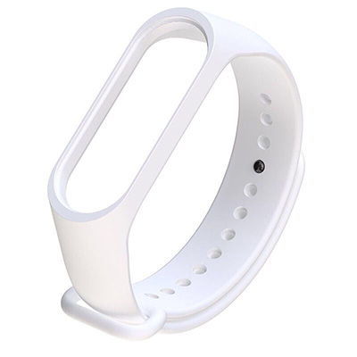 Farben Armband für Xiaomi Mi Band 4 5 6 7 Sport Armband Uhr Silikon Armband für Xiaomi Mi Band 5 Armband Miband 4 3 Armband: XXXL / WHITE