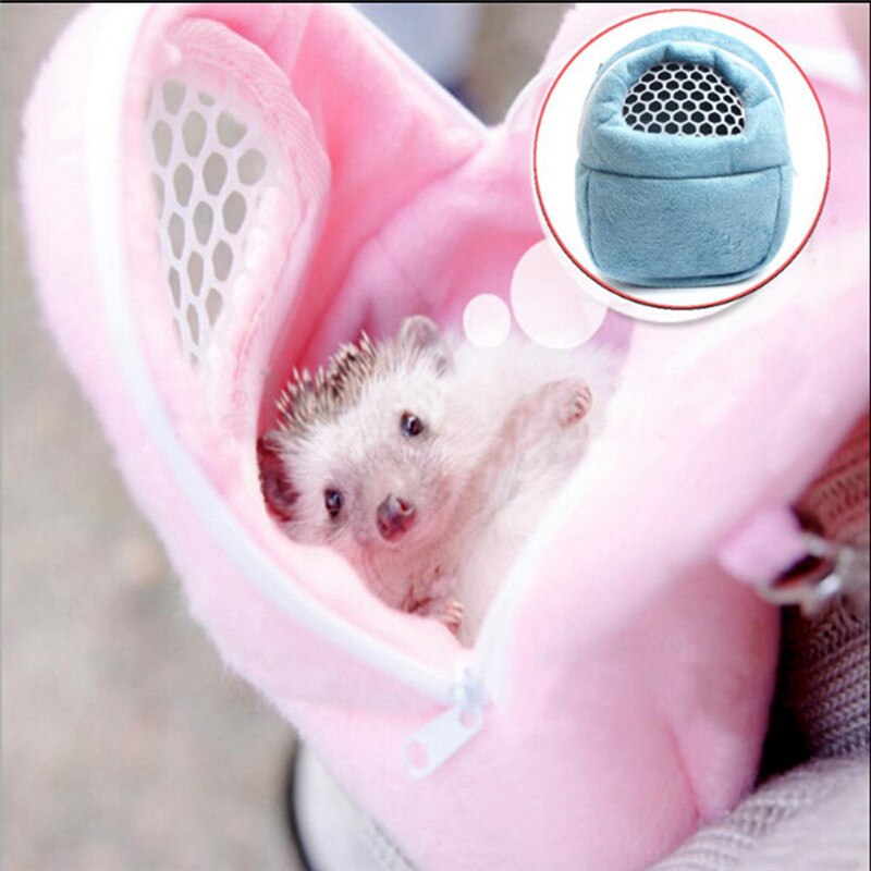 Hamsterficka hundväska pelucia sömnhängande väska för små hundar hamster råtta igelkott chinchilla iller valp katt husdjur bärare