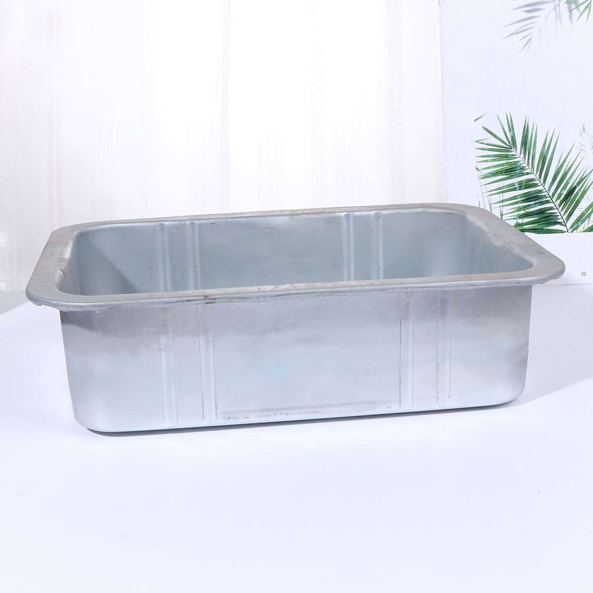 5L Steel Oil Drain Pan Waste Engine Oil Collector Tank Oil Drip Tray Fuel Fluid Change Garage Tool for Repair Car (Silver)