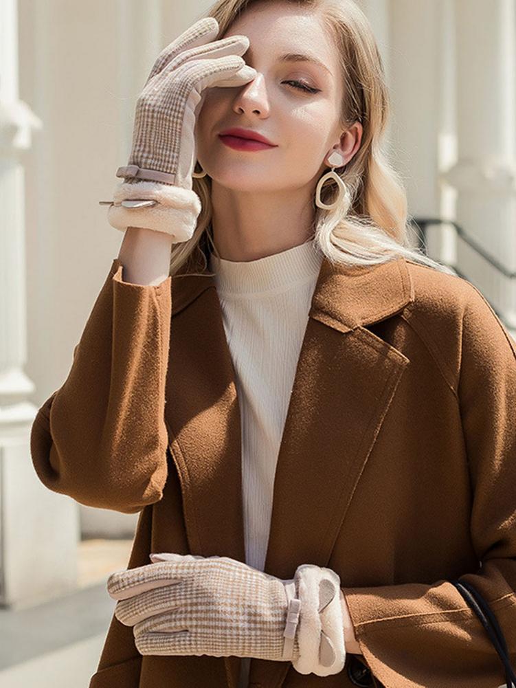 Touch Screen Usb Verwarming Handschoenen Vrouwen Winter Double-Effect Verwarming Elektrische Handschoenen Winddicht Huidvriendelijke Comfortabele Mitten