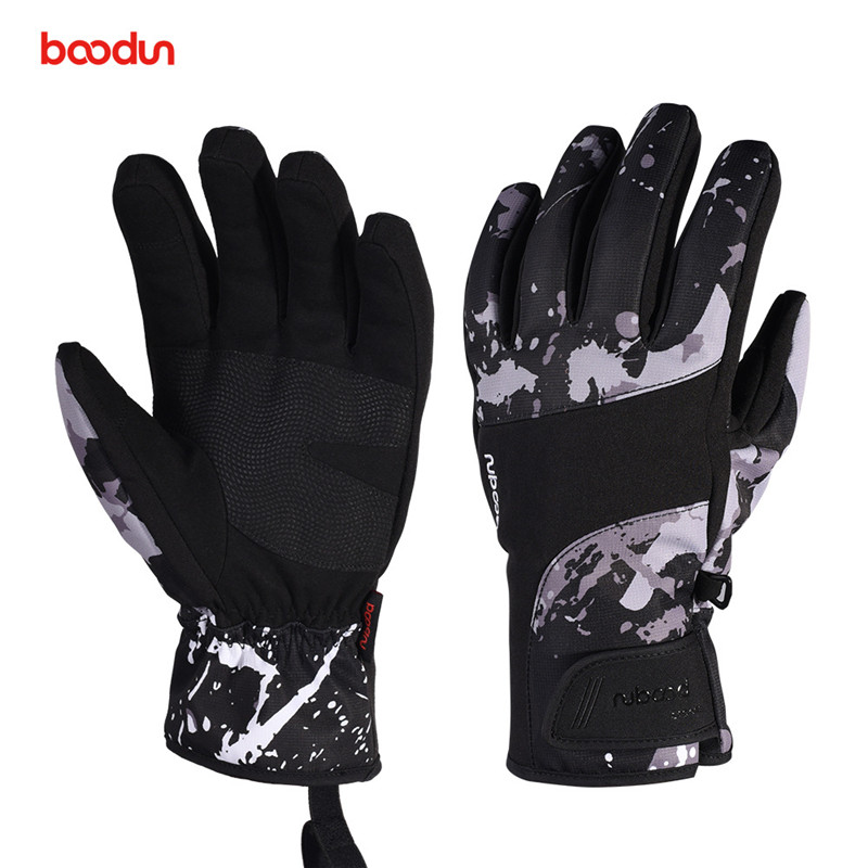 Boodun Waterdichte Ski Handschoenen Voor Mannen Vrouwen Warm Touchscreen Skiën Snowboard Handschoenen Sneeuwscooter Winter Outdoor Sneeuw Handschoenen