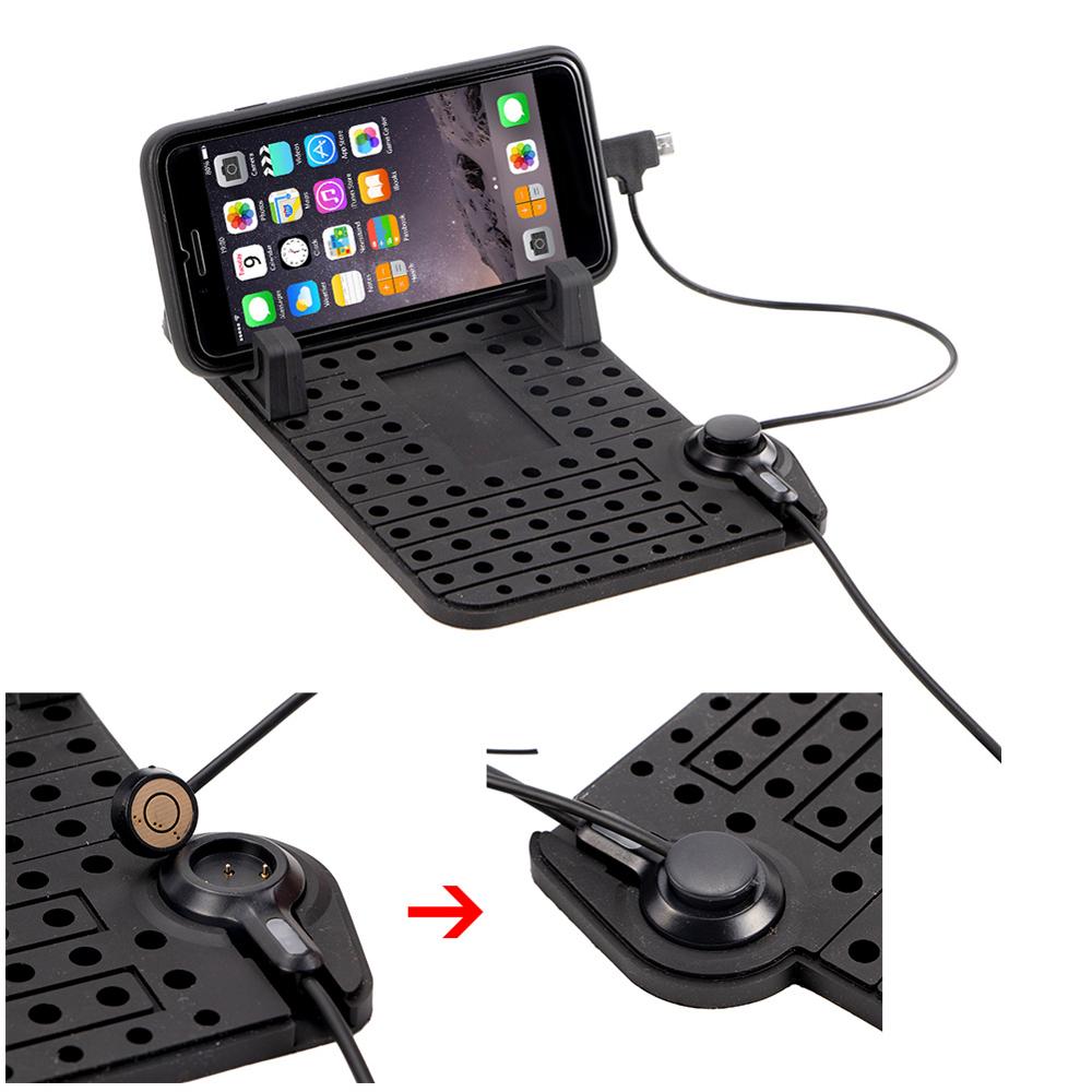 Magnetische dashboard oplaad telefoonhouder autohouder met 2 in 1 oplaadkabel