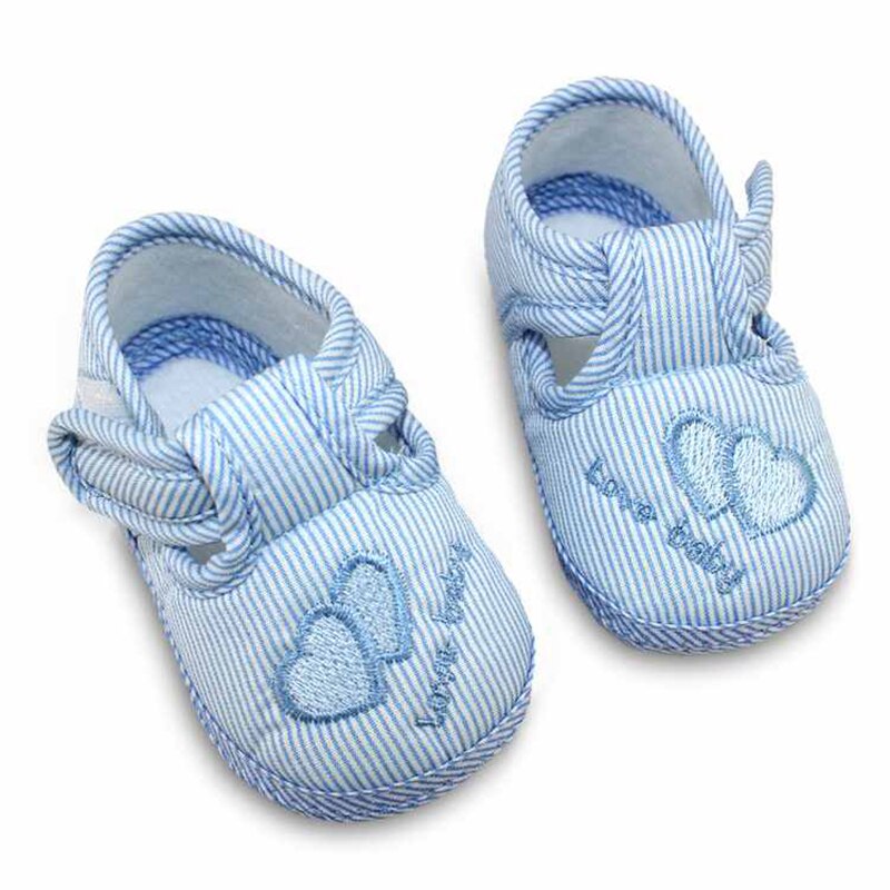 Babyskor pojkar flickor sneakers som andas sportspjälsäng mjuk first walker fritidsskor first walkers i 0-12 månader: L  (2) / 0-6 månader