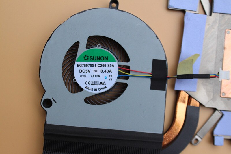 Nuova Ventola di Raffreddamento DELLA CPU/Dissipatore di Calore per dell Alienware 15 R4 GTX1080 1080 6VKKX per esempio75070S1-C260-S9A per esempio75070S1-C270-S9A 5V 0.4A radiatore