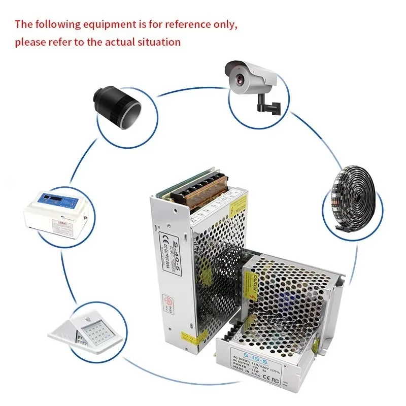 DC 5V-24V Schaltnetzteil 2A 3A 5A 6A 10A 15A 20A, 220V AC auf 5V/12V/24V Beleuchtungstransformator für LED-Streifenbeleuchtung